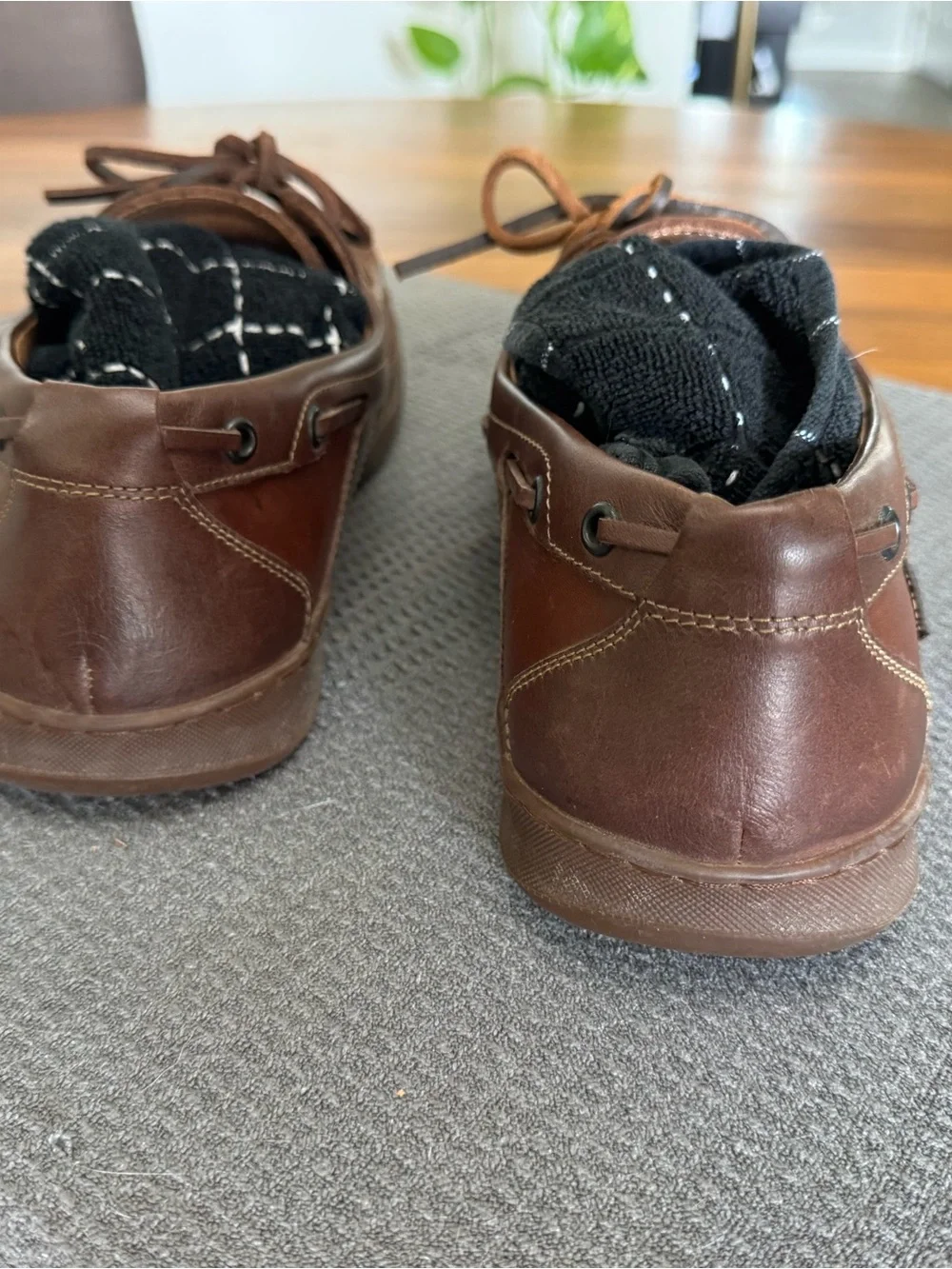 Mephisto Spinnaker Men’s Brown Leather Boat Shoes Size 11